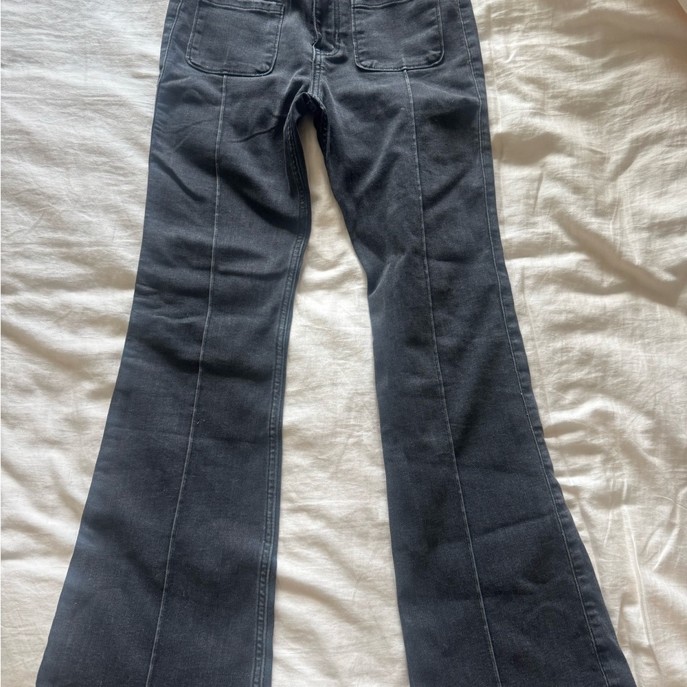 Abercrombie Kids Charcoal Flare Jeans